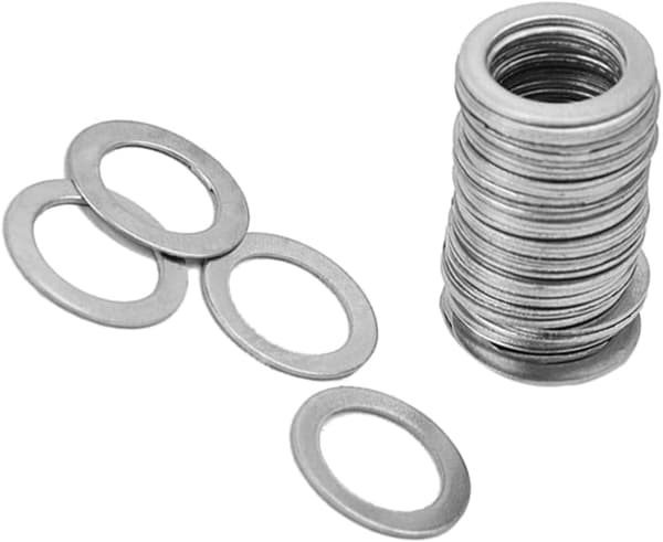 50 st silverplatta brickor innerdiameter för gitarrbricka instrumentmuttersats
