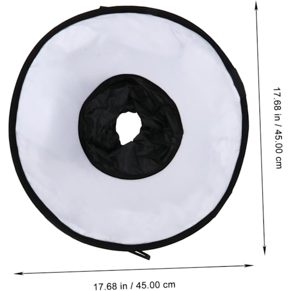 Diffuser for videolys, bærbar ringblits-diffuser sokk 45cm