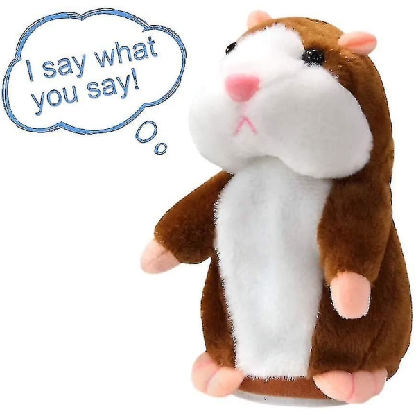 Talking Hamster Plush Toy Repeat What You Say Funny Kids Stuffed Interactive Toy High Quality-yuhao