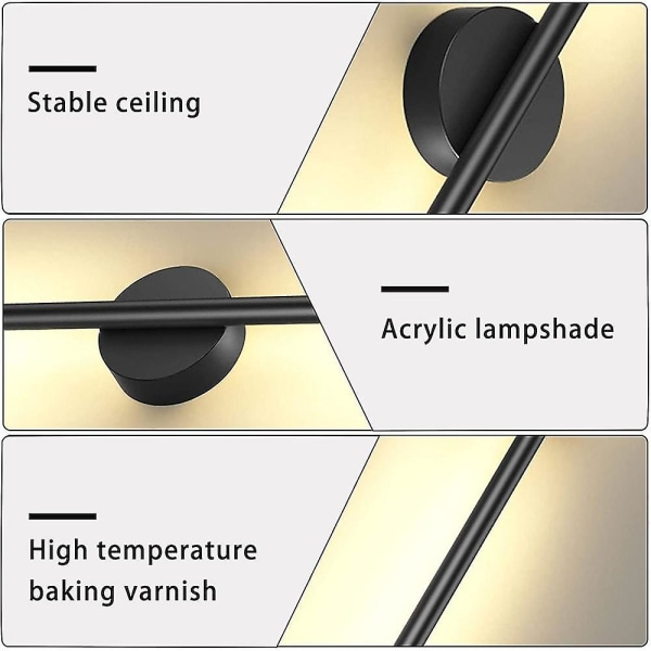 1-ljus LED-vägglampa för inomhusbruk i nordisk stil, infälld