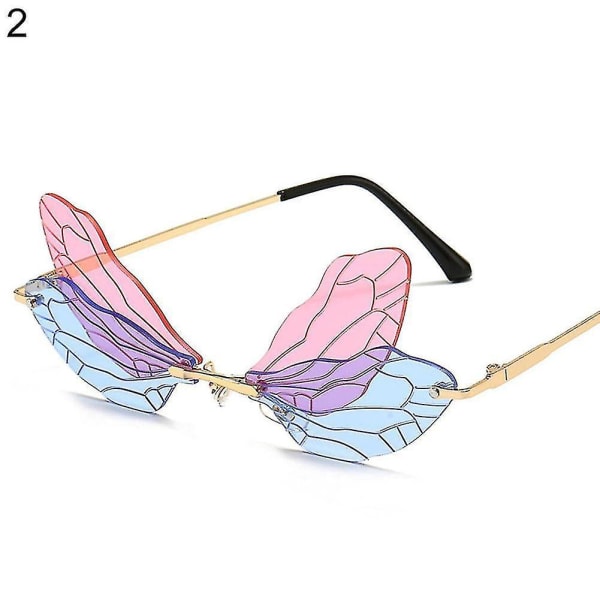 UV400 Vintage Dragonfly Wing Lens Shades Party Accessoar