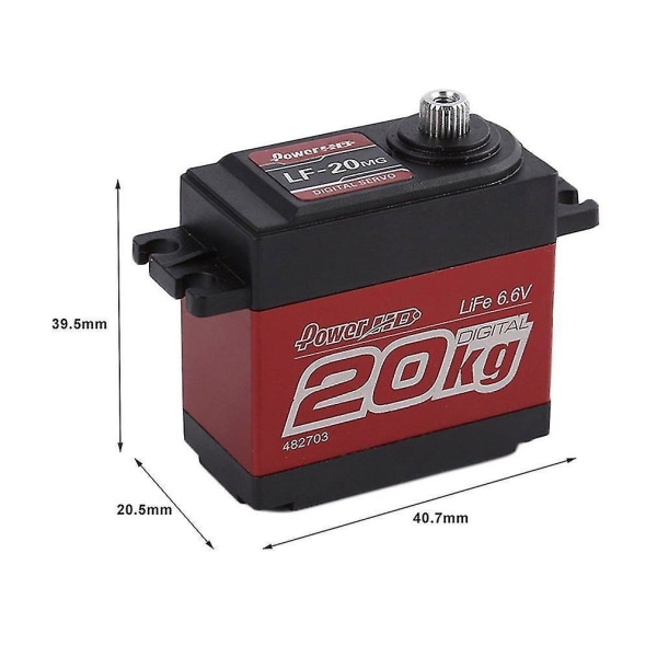 Power HD 20kg Metallgir Digital Servo for RC LF-20MG