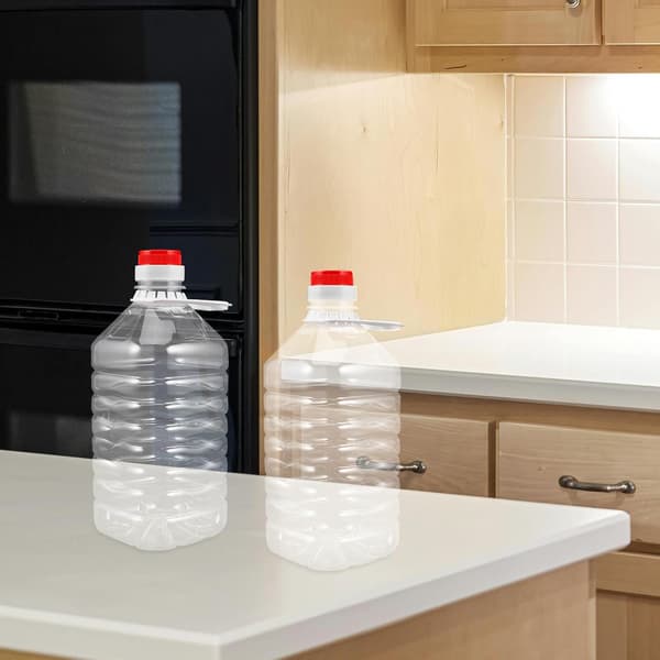 4 st matoljedispenserflaskor 2,5L bärbara vattenkannor för camping utomhus vattenförvaringsbehållare