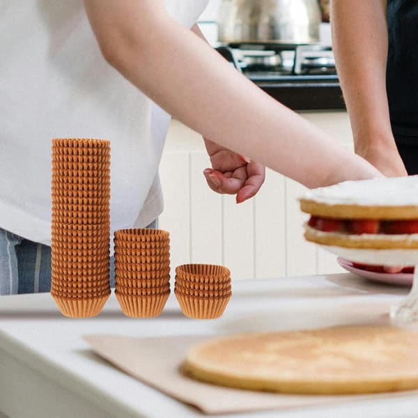 1000 stk. kagebagekopper Cupcake bageforme papir letvægts delikat udseende