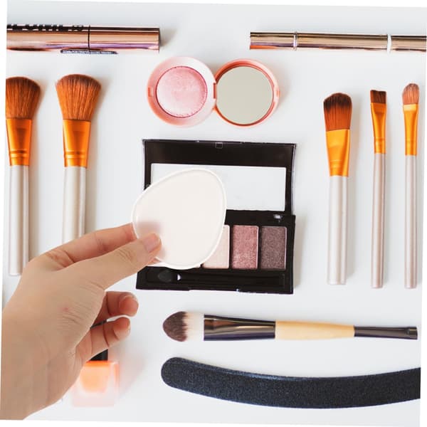 Silikon Makeup Pads 2st Stora Päronformade 5.5x6.2x0.8cm Blending Sponges