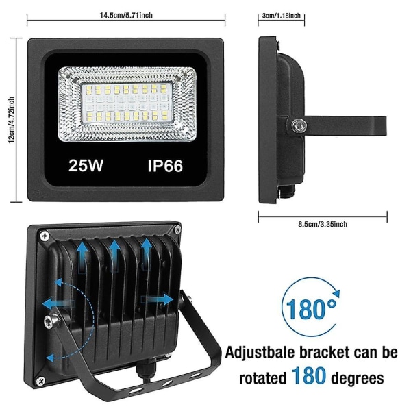 RGBW App LED Flomlys Bluetooth Utendørs Smart Lys IP66