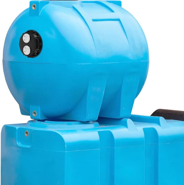 Ibc Tote Locklock med dubbla ventilationshål Svart Robust Plast Ibc Behållartillbehör