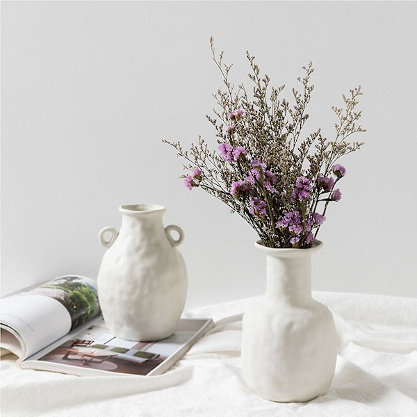 Keramisk Vas Dekorativ Blomsterarrangemang Heminredning (1 Amphora)