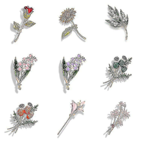 Nyt 2023 Design Elegant Blomst Brosche Pins/ Lapel Pins Luksus Alloy Brosche Pin Bryllup Kærlighed Gave Dame Broscher Pink magnolia