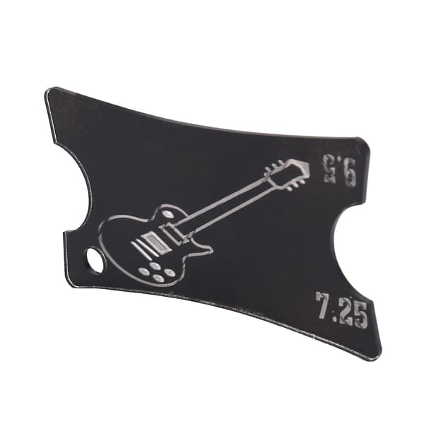 4-pack Akryl Gitarr Noterade Radie Mätare Greppbräda Gitarr Linjal Greppbräda Mätverktyg För Akustisk