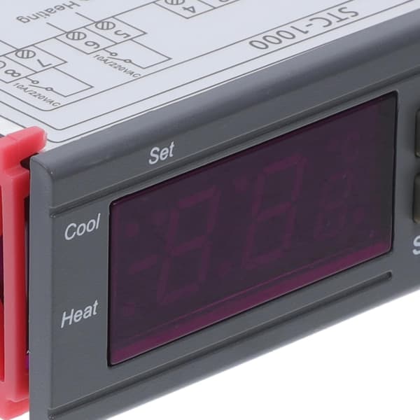 Digital 12V temperaturregulator med sensor til køleskab og skaldyrsmaskine