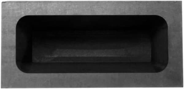 Grafittblokkform og smeltegullverktøy for smykkerstøping, middels 60x30x15mm solid grafittform