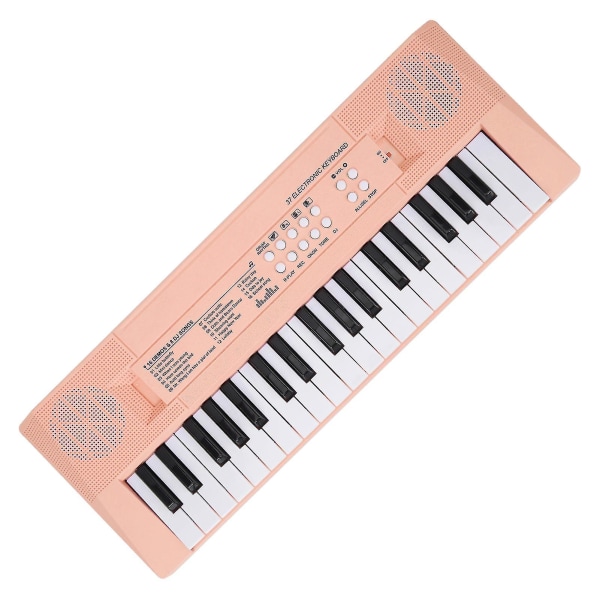 Elektronisk Klaver Keyboard Børn 37 Taster Keyboard Klaver Uddannelsesmæssigt Legetøj Med Mikrofon Gul Pink