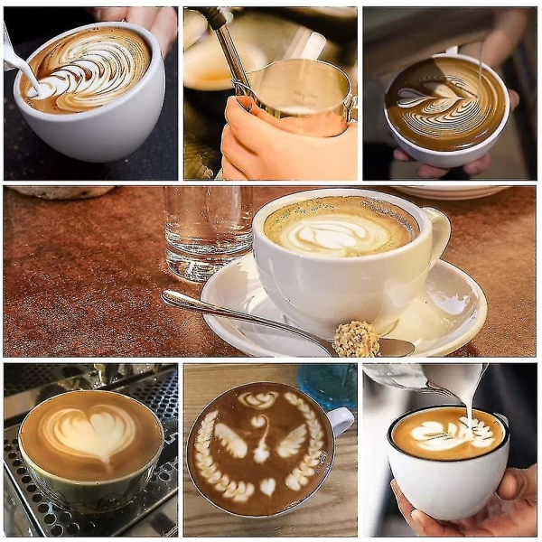 Mælkeskumkande Espresso Dampkande Rustfrit Stål Kaffeskumkop Med Skala