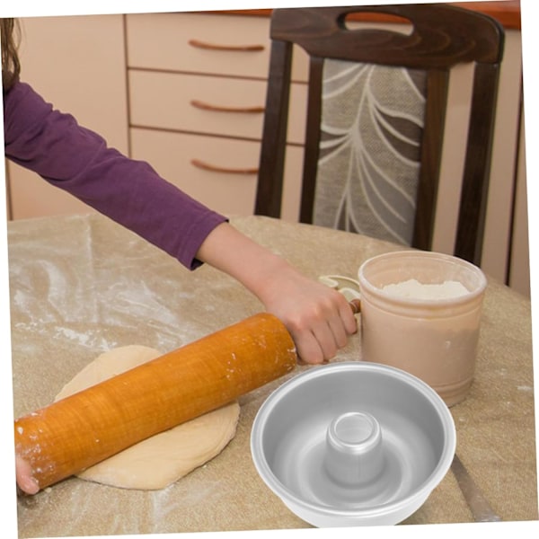 4 stk. Donutform i aluminiumslegering, unik form, let at rengøre til hjemmebageri