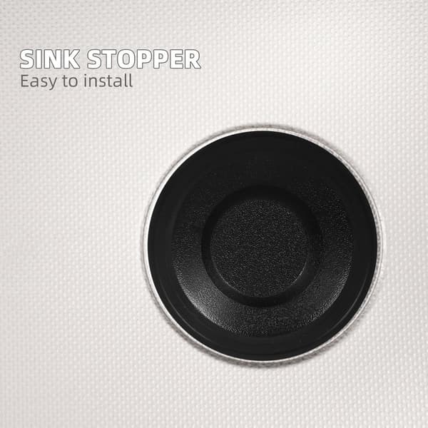Kjøkkenvaskstopper Vaskpluggstopper Gummi Solid Pålitelig Tetning Forhindrer Lukt Elegant Design Svart
