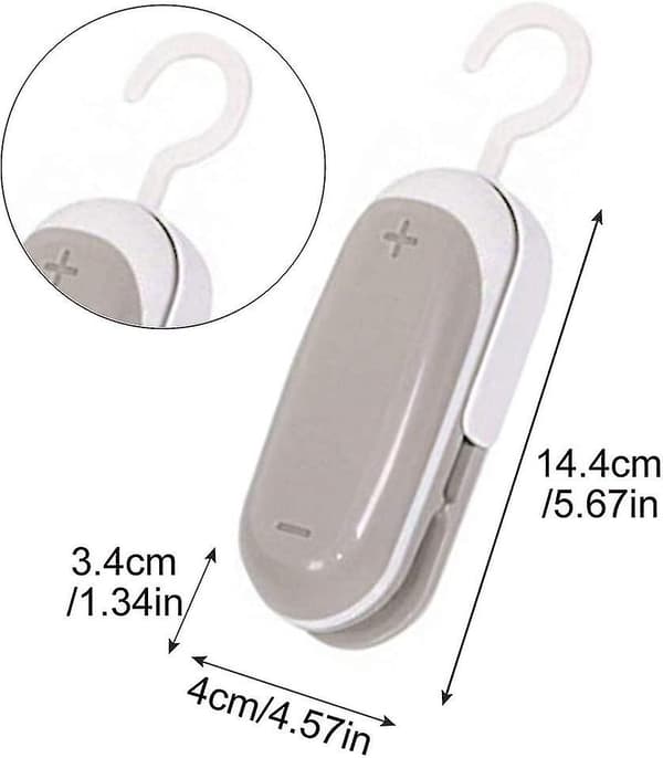 2 stk. Frisk Snack Forseglere, Plastikpose Mini Forseglingspose