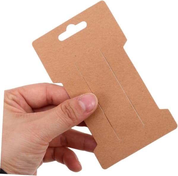 100 st Kraftpapper Hårrosett Hållarkort Håraccessoarer Förpackning Display Organizer