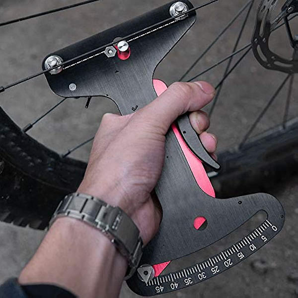 Cykel Ekertätspänning Mätare Verktyg Aluminiumlegering Hjul Reparationsverktyg