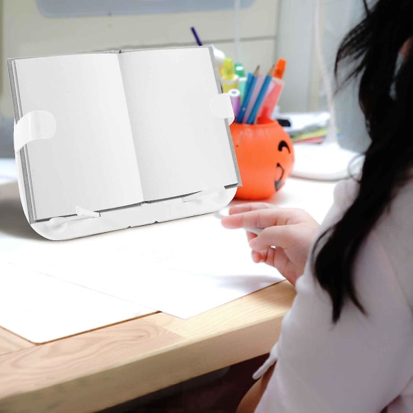 Studerende læsestativ Multifunktionel læsestativ Børneskrivebords læsebeslag Artefakt Tablet Computer Bogklip lyseblå
