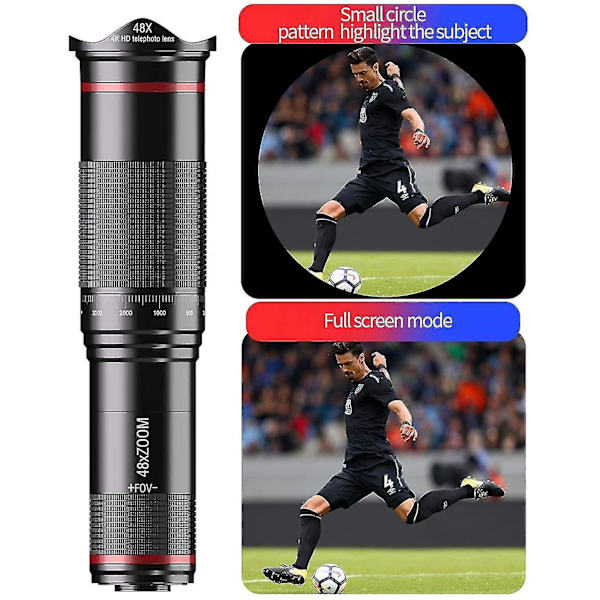 48x HD Starscope Monokulaarinen Älypuhelimen Pidike Tripod