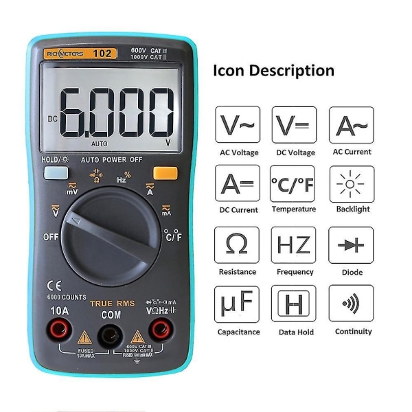 Digital Multimeter RM102 101 Richmeters 409b