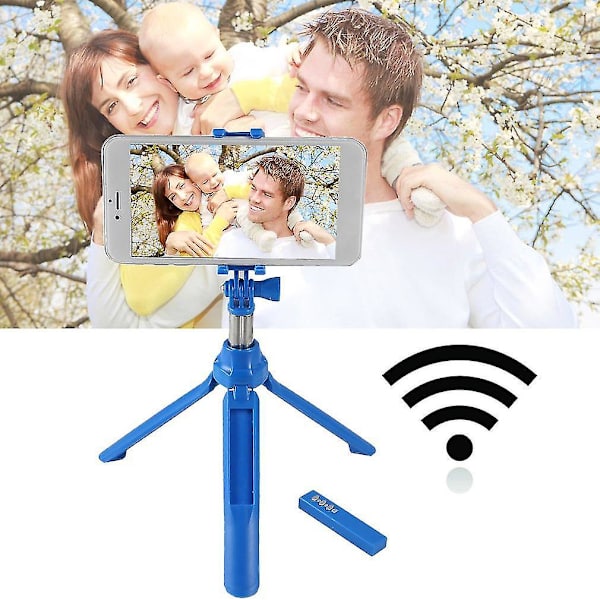 Mini Tripod Bluetooth Selfie Stick Monopod til Telefon