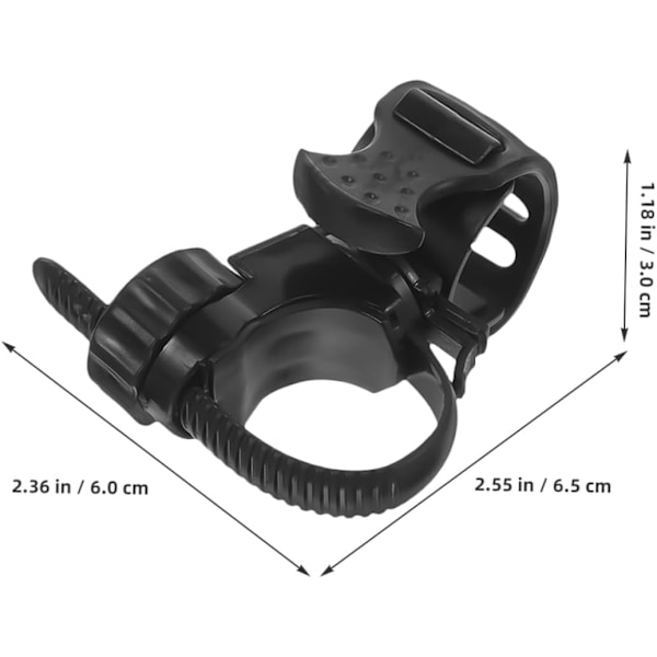 Mountainbike Styr Lys Stand Lommelygte Beslag Klemme Gummiholder til Sikker Natcykling