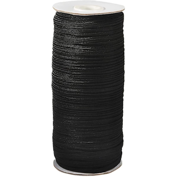 100yd 1/4 tum Bred Elastisk Snöre Flätad Elastisk Band Rep Sträng