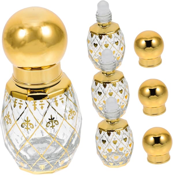 Parfympåfyllningsflaska Reserullflaskor för oljor Glas Läcksäker Rullkulsdesign Chic Bärbar