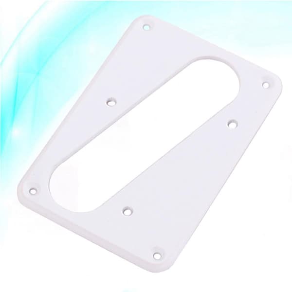 Enkeltlags metall pickupdeksel Humbuckerramme Flat base Elegant hvit erstatning