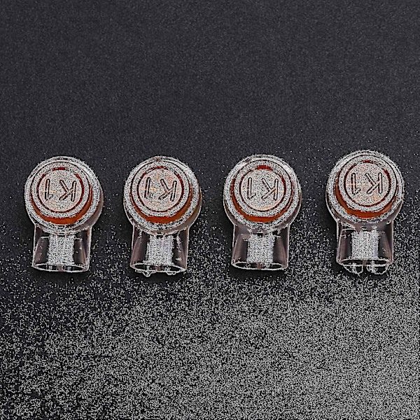 50 stk Gule Knapgel Fyldte Telefontråd Butt Splice Uy Connector 2 Port