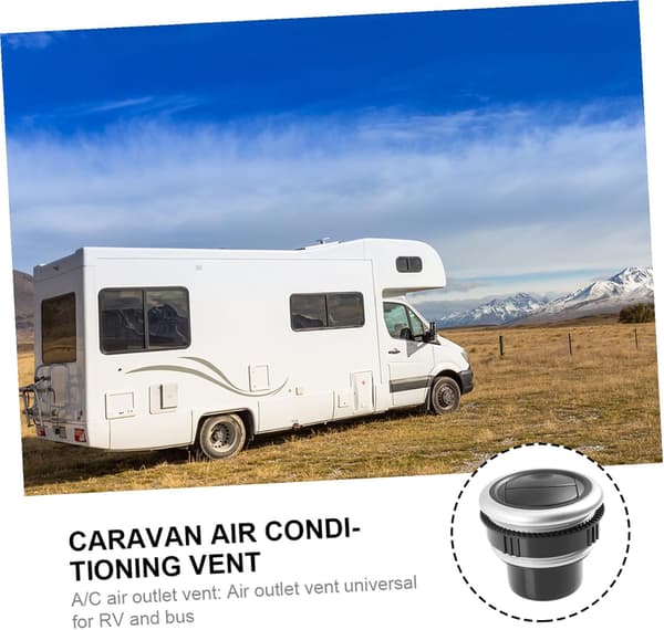 2 stk 71 mm bobilluftkondisjoneringsventil rund luftventil for buss- og campingvogn-HVAC-systemtilbehør