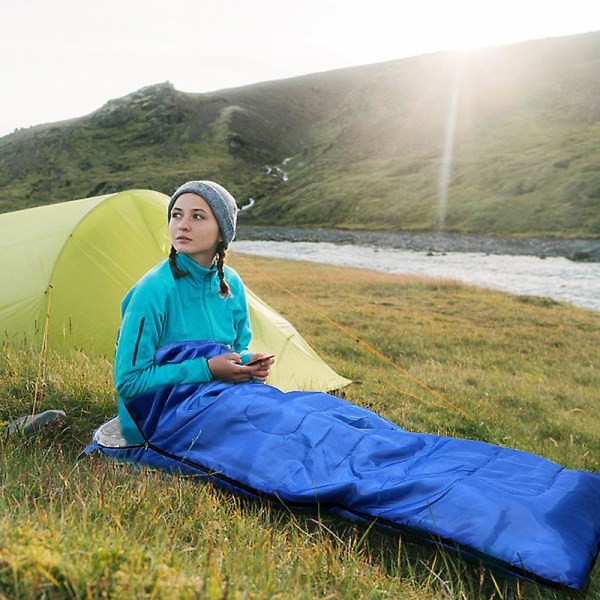 700g Camping-makuupussi + matkatyyny, jossa on kompressiopussi, kompakti