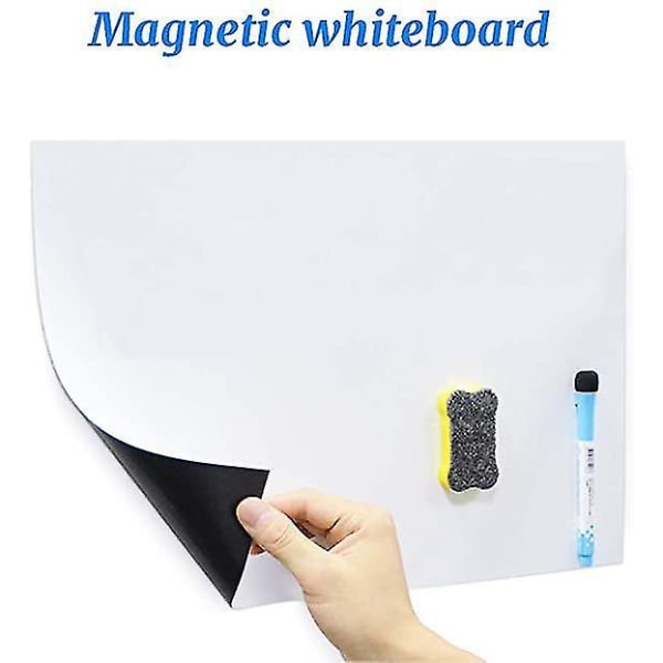A3 Magnetisk Whiteboard Kylskåp Memo Note Board Kök Office