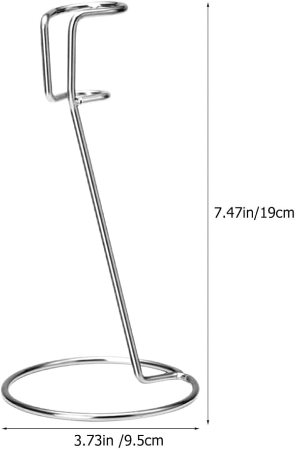 Melkeskummerstativ Vertikal Design 3 stk. rustfritt stål og vispholder med