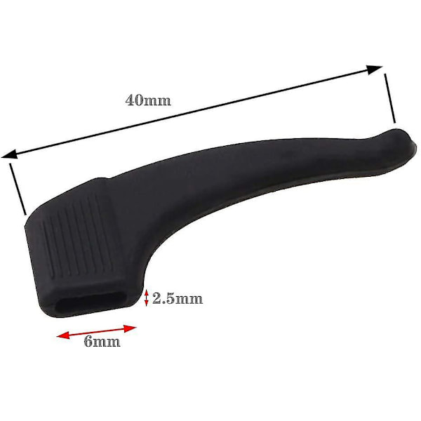 5 Par Anti-Slip Glasbågar, Mjuka Glasöronkrokar