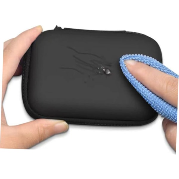 Eva Digital Produktförvaringsväska Robust USB-kabelorganisatör Mobil Diskfodral Svart 14x10x4cm 2st/förpackning