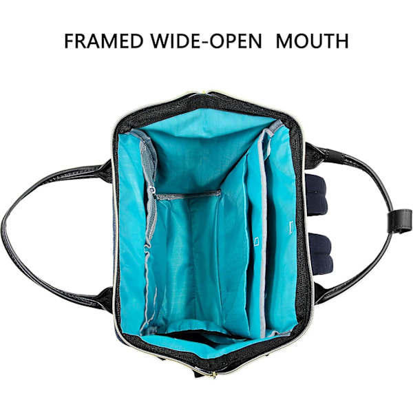 Laptop Ryggsäck 39.6 Cm (15.6 Tum) Skolryggsäck Dagryggsäck Vattentät Nylon Laptop Bagagefack