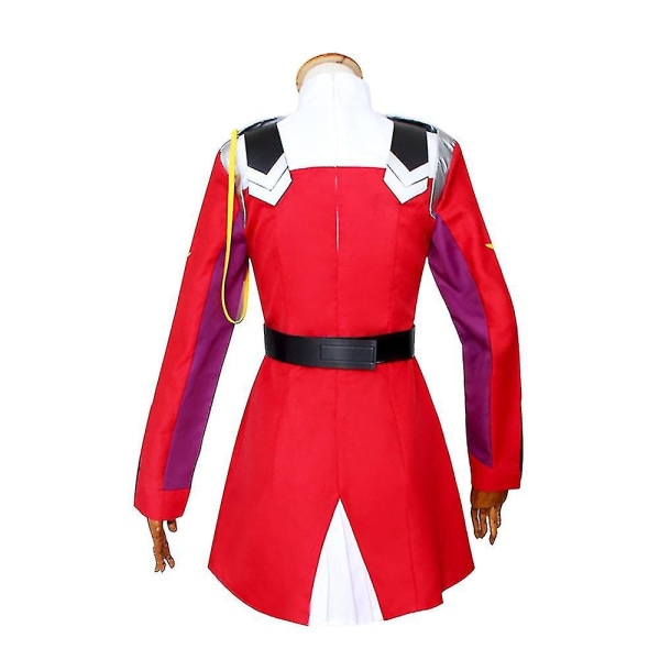 In The Franxx Zero Two Kostume Uniform Kvinder Rød Anime Outfits Sæt 2XL