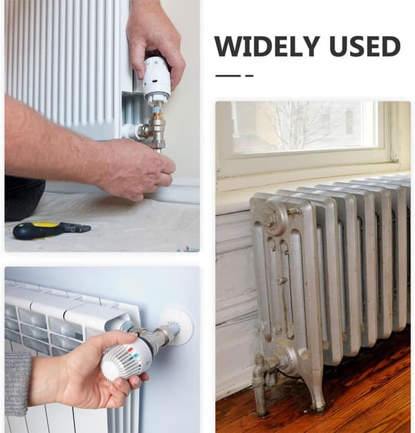2 stk. radiatorudluftningsnøgle kobber VVS-udluftningsventilnøgle til radiator køleplade tilbehør
