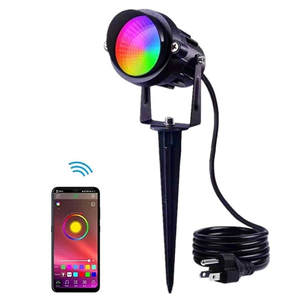 RGB-maisemaulkovalaisimet Bluetooth-yhteydellä, vedenpitävät, sovelluksella