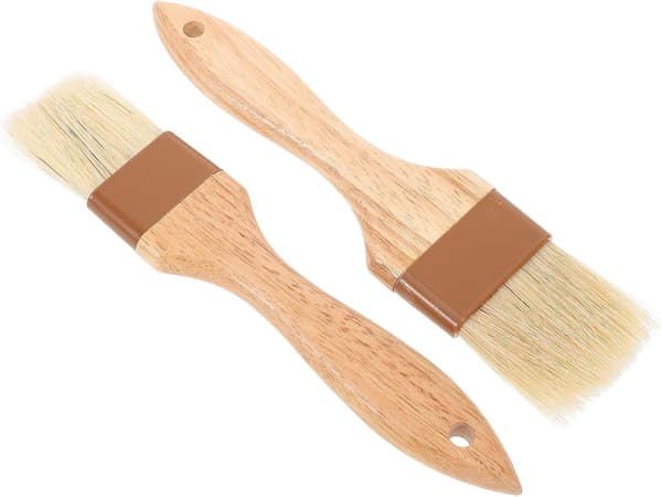2 stk sauspensel bakepensel kompakt lettvekt for baking og piknik