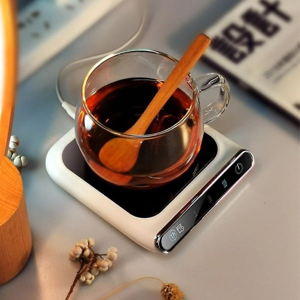 5v USB Bärbar Smart Heating Coaster Kaffe Te-värmare