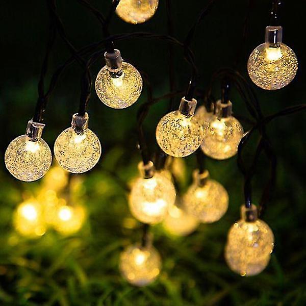 Bubbelbolllampa 50 LED Solcellsdriven Vattentät Patio