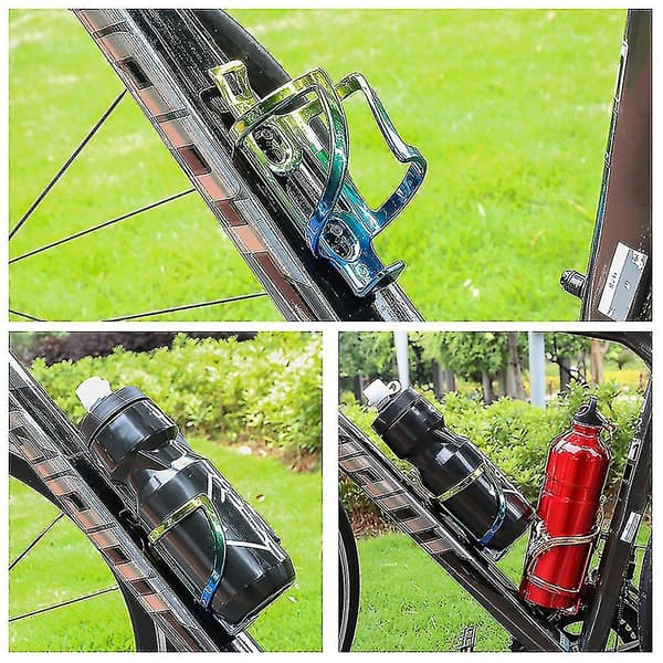 2-pack Pläterade PC Flaskhållare, Perfekt för Landsvägs- och Mountainbikes