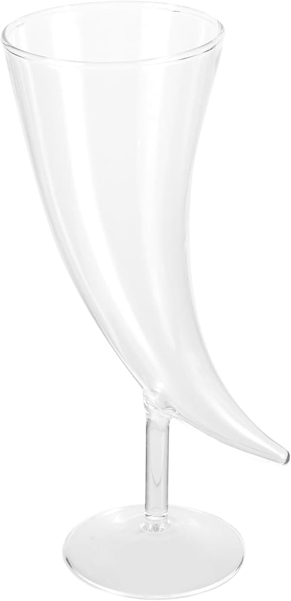 Dekorativt dricksglas i glas, månformat, 201-300 ml kapacitet