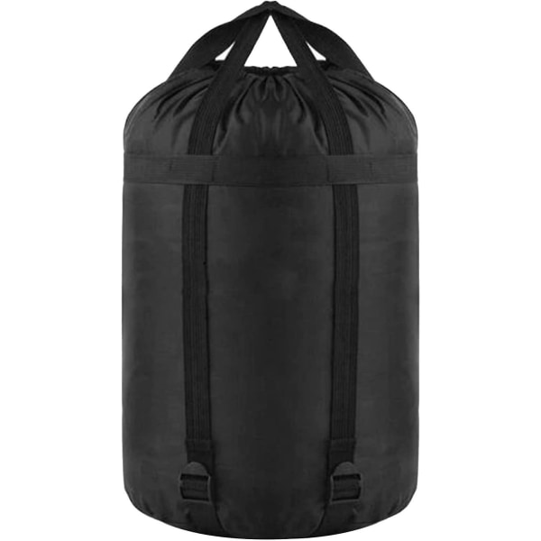 Nylon Kompressionsposer Sovepose Opbevaring Kompressionspose Sort 1 stk