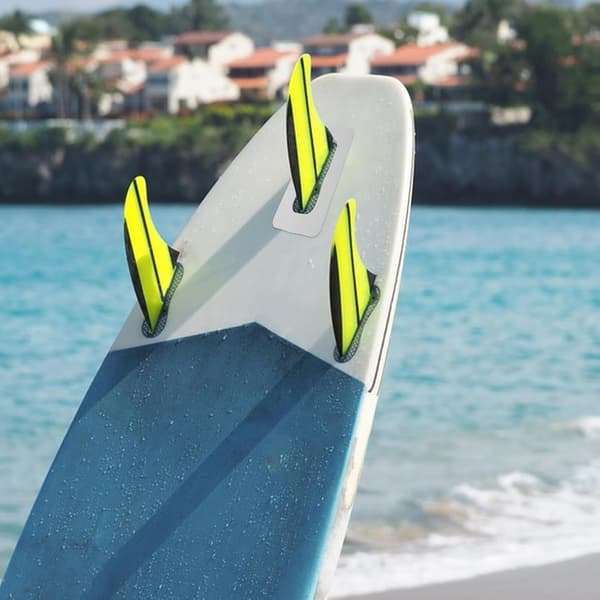 4 stk. Paddleboard Finne-slids-lap Erstatning 9-tommer Hvid Halefinne-forbinder