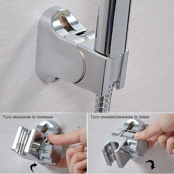 Dusjbrakett for håndholdt dusjhode, høydejusterbar holder